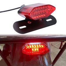 LED Turn Signals License Plate Integrated Tail Light For Coleman 200 Mini Bike