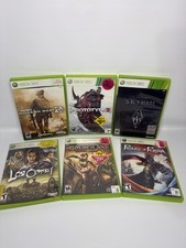 Xbox 360 6 Game Lot Lost Odyssey Golden Axe Prototype 2 Skyrim MW2 Prince Persia