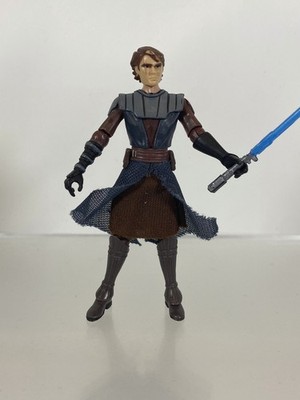 Star Wars Clone Wars Anakin Skywalker CW01 Action Figure with Lightsaber Loose