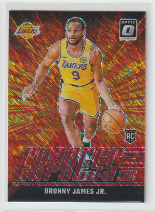 2024-25 Donruss Optic BRONNY JAMES JR Rookie Express Lane Red Shimmer #44/75