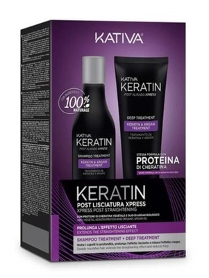 Kativa Keratin Nachglättung Xpress Kit Verlängerung Der Glättende Effekt