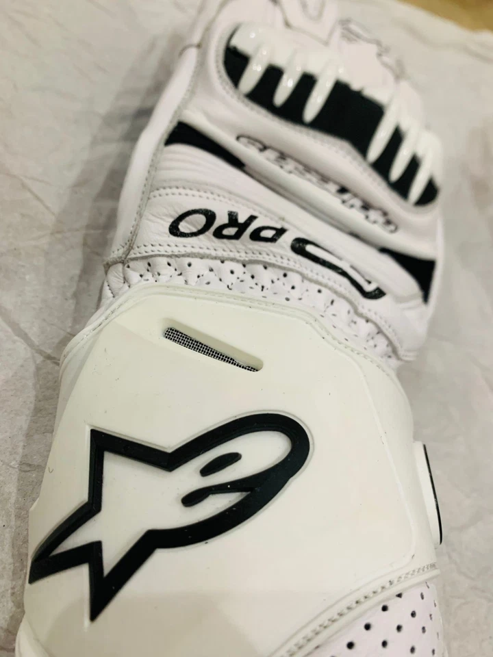 Novas luvas de couro Alpinestars GP PRO para corrida de moto todos os tamanhos - Imagem 2 de 4