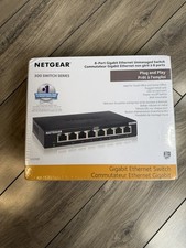 NETGEAR GS308 8-Port Gigabit Ethernet Switch Unmanaged Plug  Play NEW