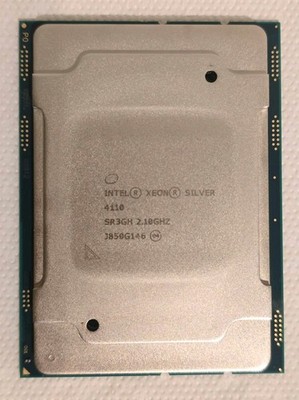 Intel Xeon Silver 4110, SR3GH, 11MB Cache, 8-Core, 2.1GHz, LGA3647 Server CPU