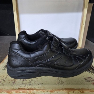 Size 11 Ortho Mens Shoes 'Oasis' Blk Comfort Recovery (Wmn 12.5) Slip Resistant