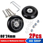 2PCS/SET 80mm Luggage Suitcase Wheels Axles Repair Kit Replacement Low Noise H