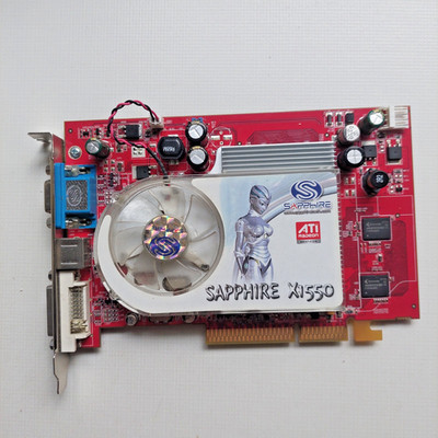 AGP Grafikkarte Sapphire Radeon X1550 ATI 512 MB DDR2 VGA/DVI-I/TV-out