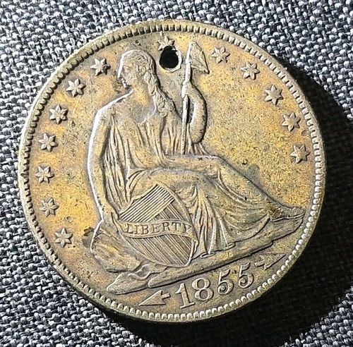 .99Cents Strong Strike 1855 O Seated Liberty Half Dollar AU L@@K