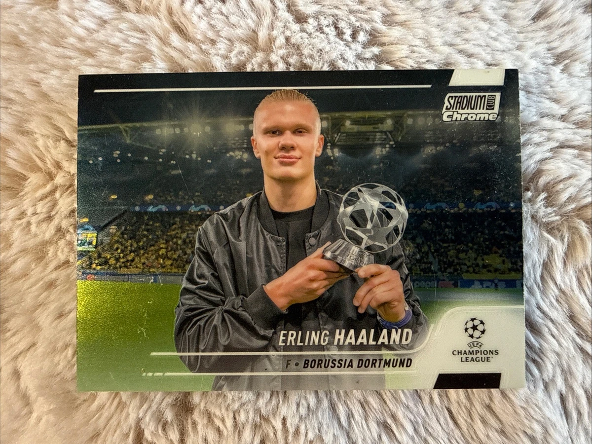 2021-22 Topps Stadium Club Chrome UCL Erling Haaland #46 for sale