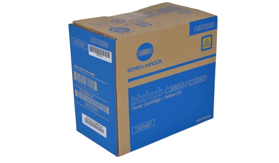Konica Minolta TNP-48 TNP48 A5X0250 Cartouche de toner Jaune original B C3350 - Photo 1/1