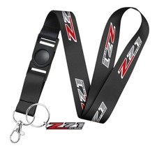 Chevrolet Z71 Die-cut Metal Key Chain Black Lanyard Chevrolet Z71 Die-cut Metal Key Chain Black Lanyard