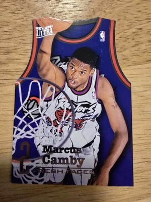 1996-97 Fleer Ultra Fresh Faces Die Cut Marcus Camby #4 OF 7 Rookie RC NM/M