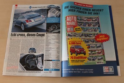 Auto Bild 33/2005 Chrysler Crossfire SRT-6 mit 335PS im TEST auf einer Seite
