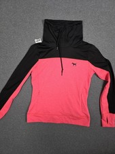 Victorias Secret PINK Pullover Drawstring Cowl Neck Pink Medium. Teen Athleisure