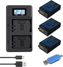 3x 1280mAh EN-EL20 Akku LCD Ladegerät Kit Nikon Coolpix P1000 P950 A J1 J2 J3 S1