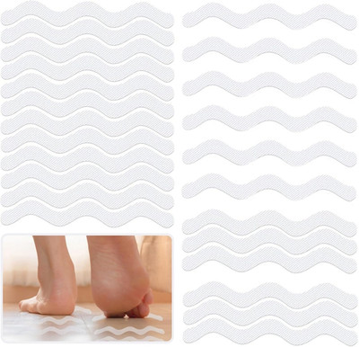 24 Stück Antirutschmatte Badewanne, Transparente Selbstklebende Duschaufkleber, 