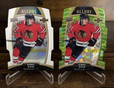 2019-20 Allure Hockey Kirby Dach Green Quartz Rookie /99 & White Rainbow