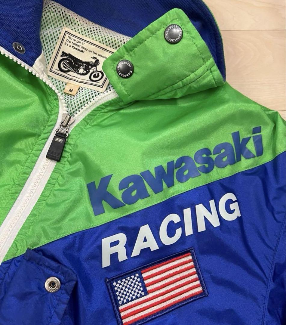 Kawasaki 80's レーシングジャケット レア ヴィンテージ 希少 Kawasaki 80's Racing Jacket Rare Vintage Works Jacket