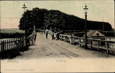 Ak Doesburg Gelderland Niederlande, Schipbrug - 10655509