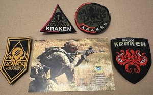 KRAKEN Patches Chevrons GUR Uniform Jacket Boots Plate Carrier Ukraine Tanker ID