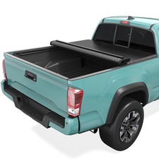 Soft Roll Up Tonneau Cover Toyota Tacoma 2016-2023 6ft Bed Deck Rail Excl Trail