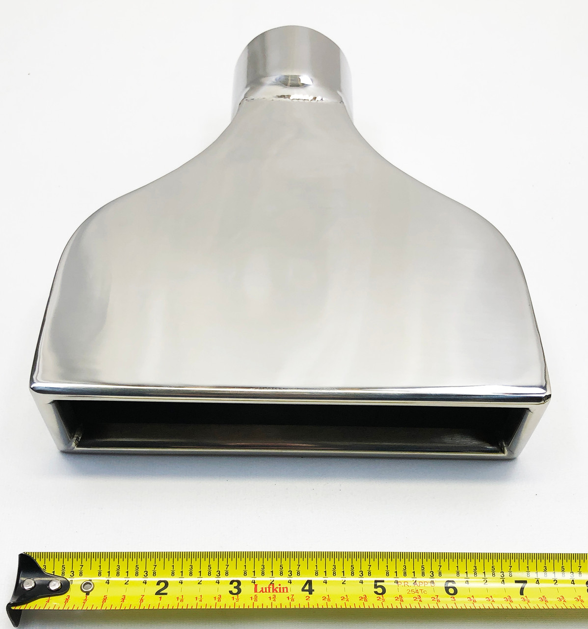 Exhaust Tip 2.25 X 7.75 Outlet Slant 10.00 Long 2.50 Inlet LT1 Style  High Polis