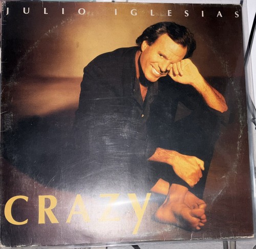 JULIO IGLESIAS CRAZY BRAZIL 1994 FIRST PRESS LP WITH INSERT (READ DESC.)