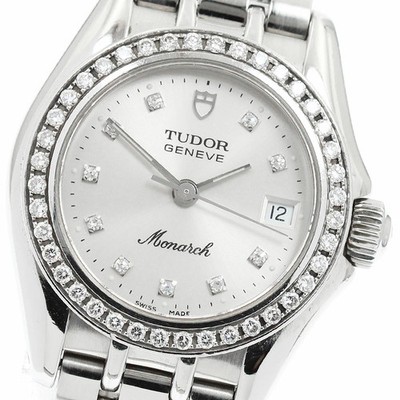 Tudor TUDOR 15810 Monarch Diamond Bezel 10P Diamond Quartz Ladies 942995 Used
