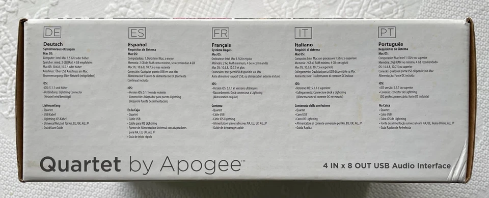 Apogee Quartet for iPad & Mac - Pro audio interface & studio control center - Image 3 of 4