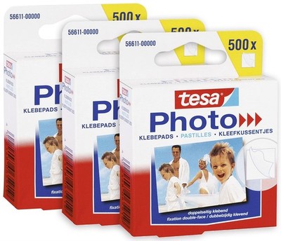 tesa Fotoecken selbstklebend transparent (3 x 500 Stck.) Klebecken