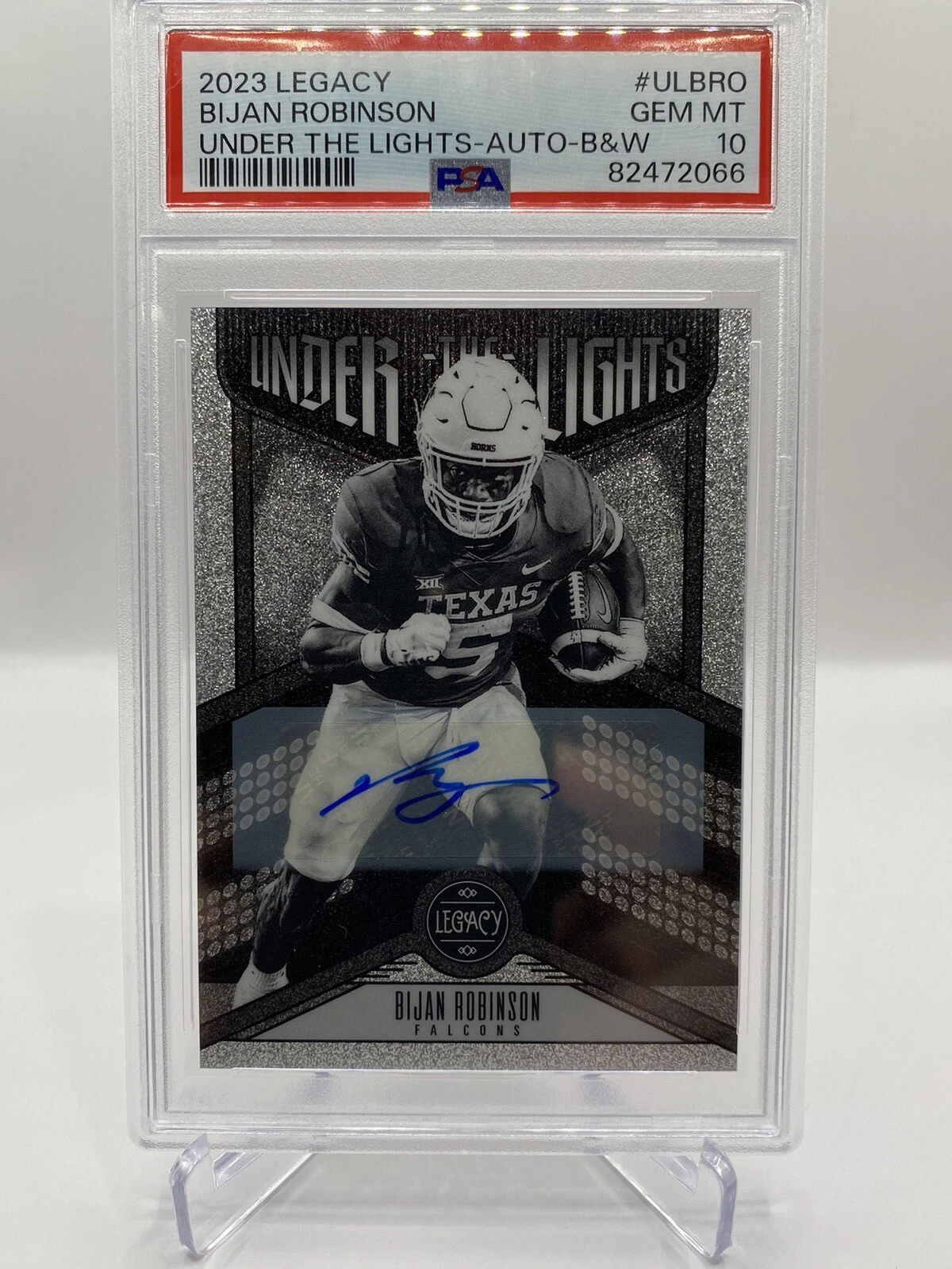 Bijan Robinson Panini Legacy Under the Lights #ULBRO Autograph-Ruby