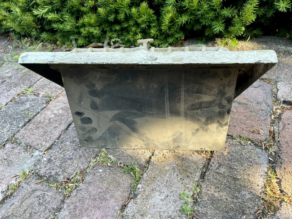 ACERO BLANCO Rejilla 8x12 Ornamentada Horno Victoriano CALOR Ventilación Ventana Antigua Foto 3 de 4