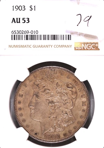 1903 Morgan Silver Dollar NGC AU-53 #9-010