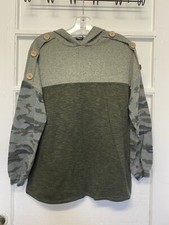 Women Long Sleeve Casual Hoodies Pullover Sweatshirt size Large Cure