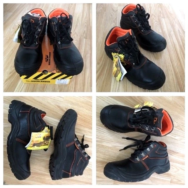 LEATHER OIL RESISTANT SHOCK Men Lightweight Safety Steel Toe Cap Work Boot Size