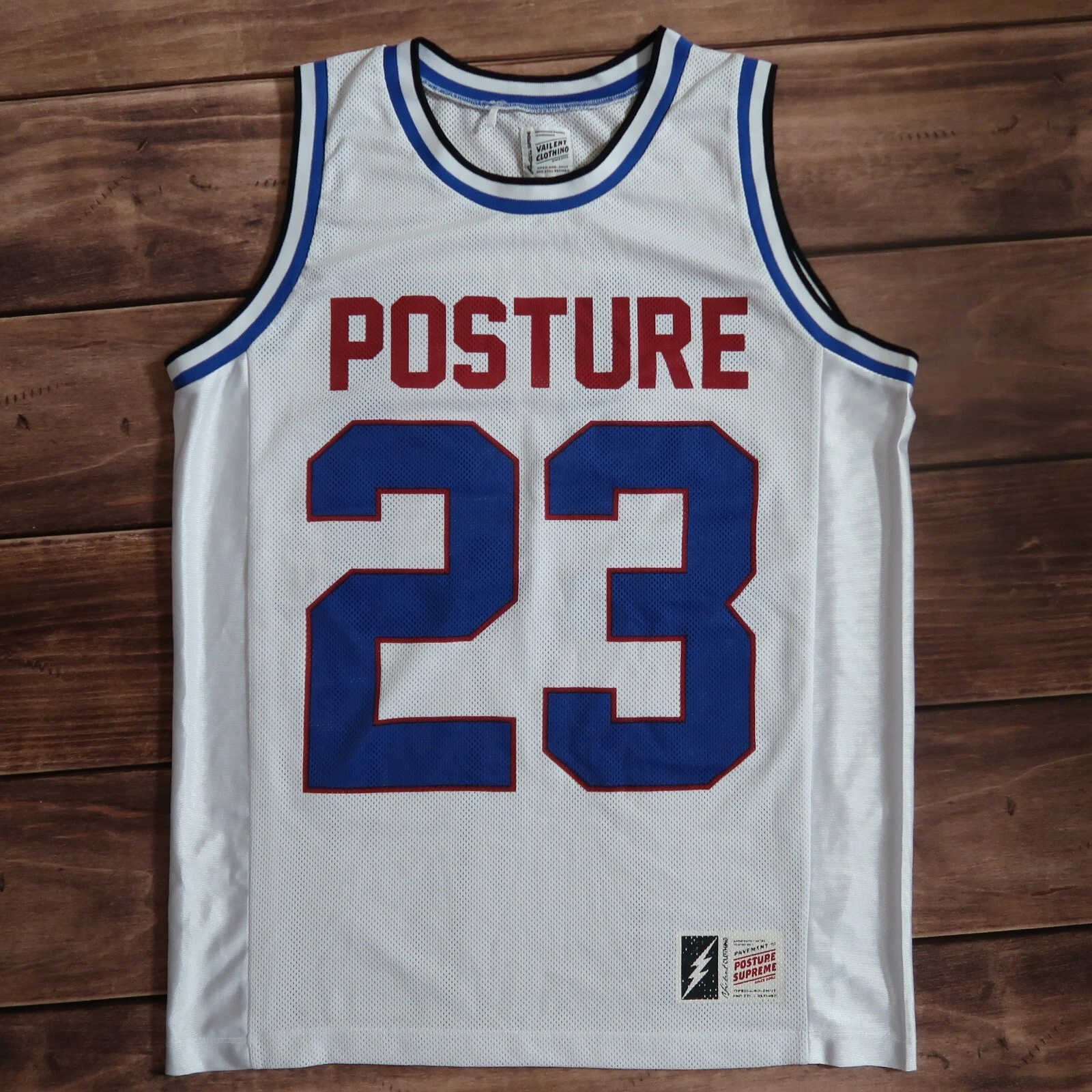 Vailent Clothing Posture Supreme Basket Jersey TEE Y2K été, homme taille M