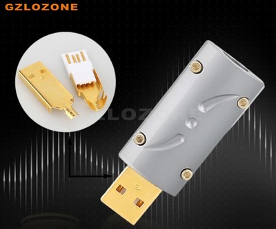 Viborg Hiend USB Plug Phosphor Bronze Gold Plating 2.0 Square/Flat Plug ( B6-97)