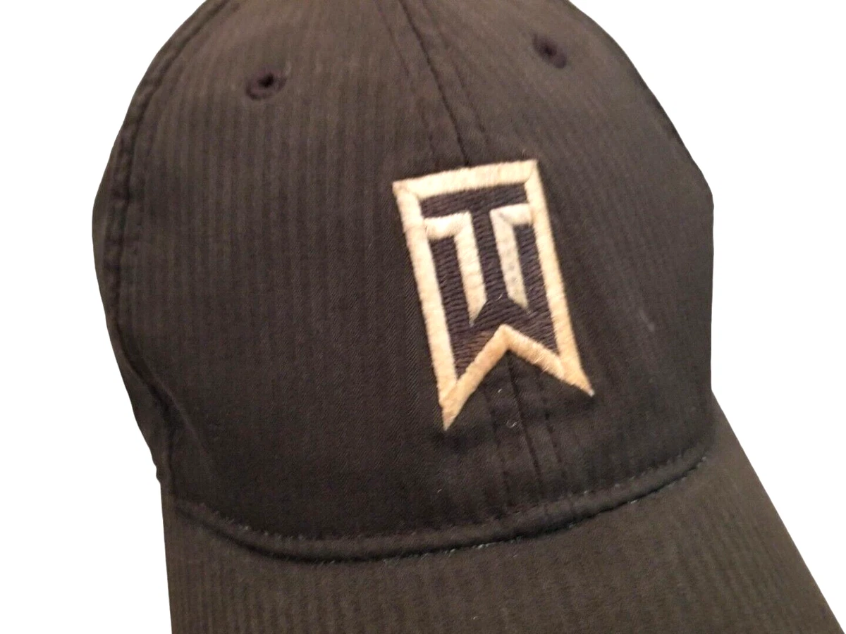 Tiger Woods Nike TW Golf Hat Cap Adult Black Adjustable Strap Back