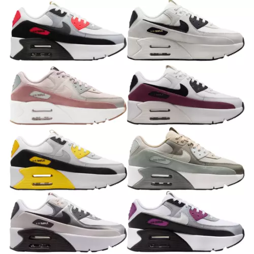 NEW Nike AIR MAX 90 LV8 Women's Casual Shoes ALL COLORS US Sizes 6-11 NEW IN BOX