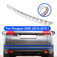 Abkantung Chrom Hinten Ladekantenschutz Stoßstangenschutz Für Peugeot 2008 14-19