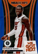 2019-20 Hoops Premium Stock #20 Kendrick Nunn We Got Next Blue Miami Heat
