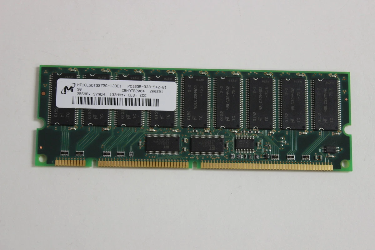 Mémoire RAM SDRAM PC133 - 256 Mo - DIMM - Occasion Testée Fonctionnelle