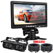 Car IR Rear View Back up Camera Reversing Cam  7" TFT-LCD Monitor for RV Truck
