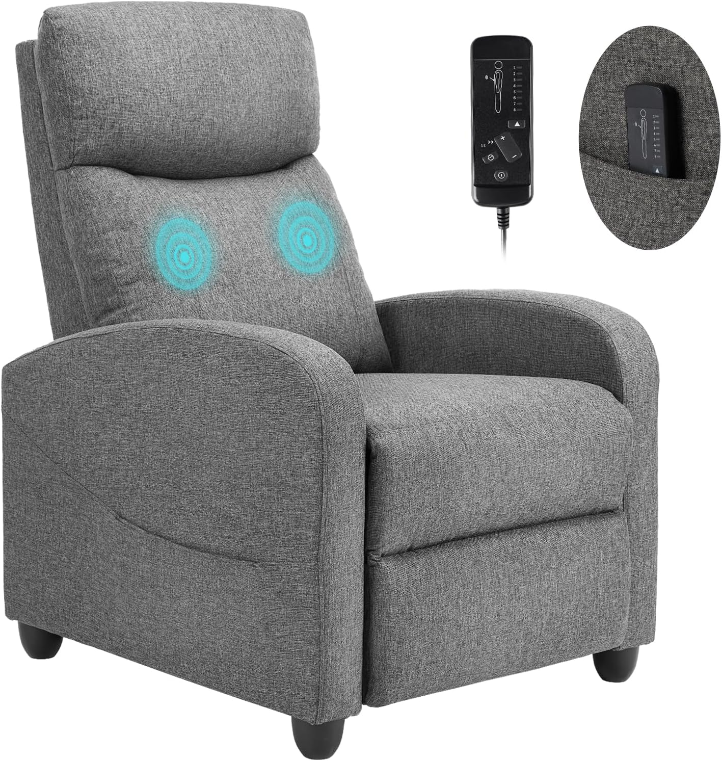 Comfortable Massage Recliner Chair for Adults – Home Theater Lounger
