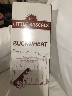 Buckwheat  Hamilton Collection. Little Rascals Porce. doll. NIB, See Details