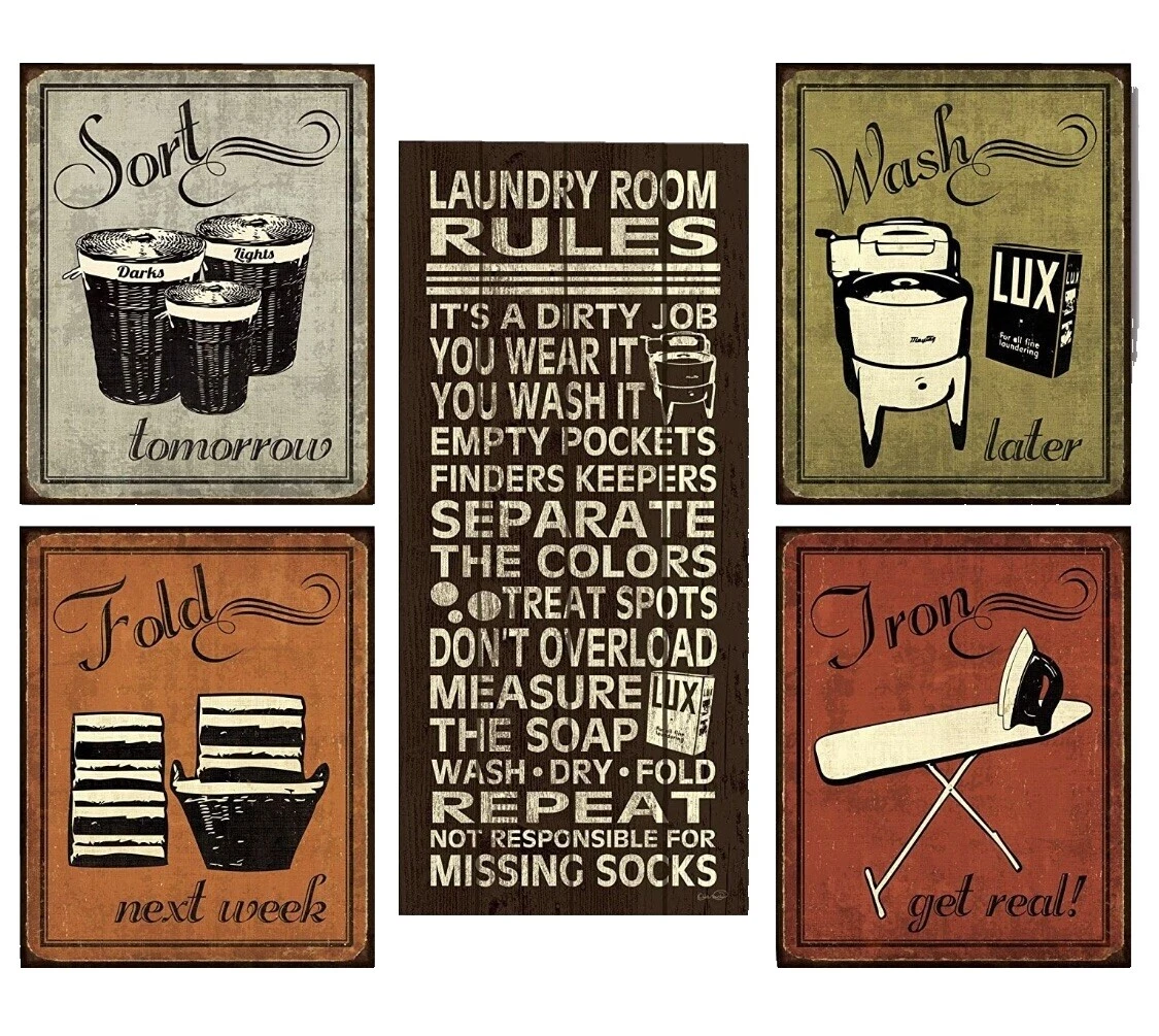 Vintage/Retro Hand Painted Home Décor Plaques & Signs