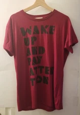 DUBGEE By Whoopi T-Shirt Women Small Red Short Sleeve Crewneck Lightweight