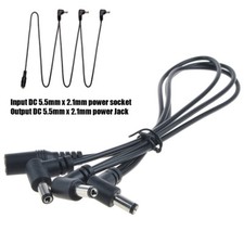 3 Way Daisy Chain Cable for Electric Guitar Effect Pedal Power Supply Adapter