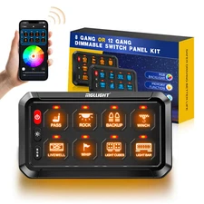 COLIGHT 8/12 Gang Switch Panel RGB Bluetooth Momentary Strobe APP Control Panel 