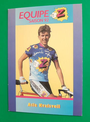 CYCLISME carte cycliste JEROME SIMON équipe Z-PEUGEOT 1987 Signée